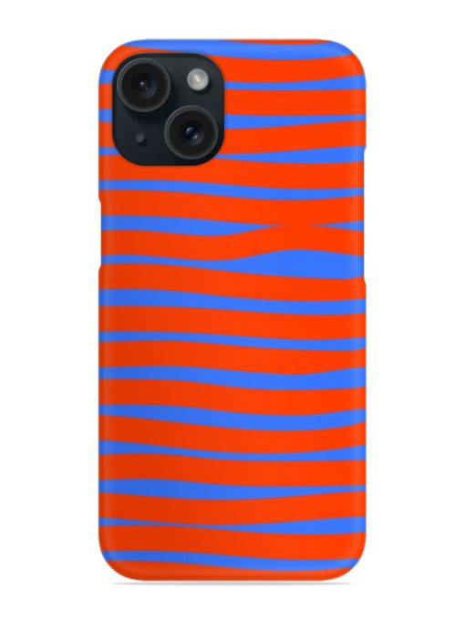 Stripes Pattern Orange Snap Case