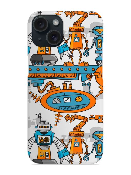 Seamless Pattern Cartoon Snap Case