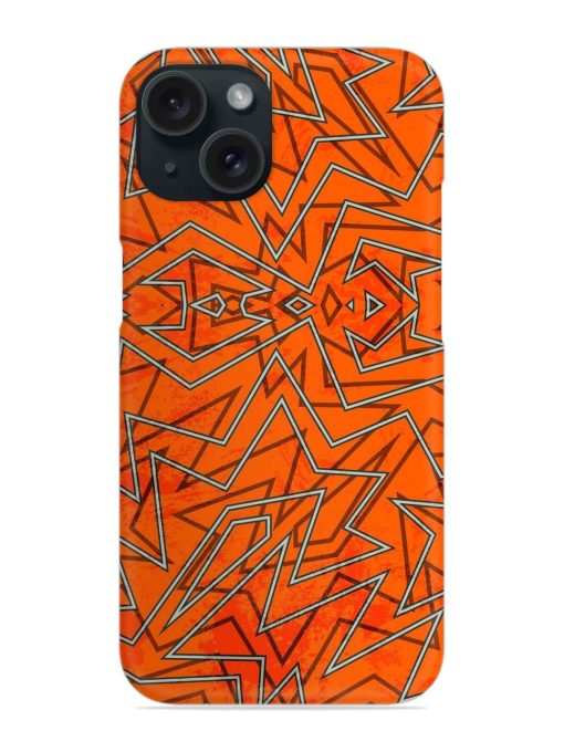 Abstract Orange Retro Snap Case Edge Zapvi