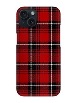 Black Red Tartan Snap Case