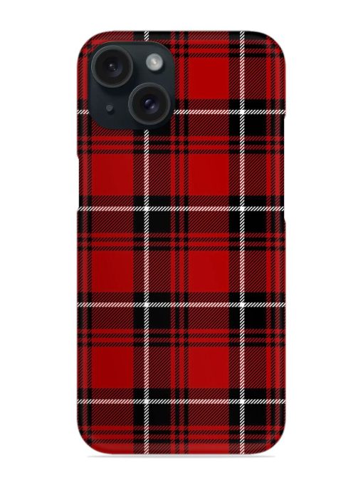 Black Red Tartan Snap Case