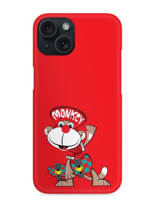 Cartoon Skateboarding Monkey Snap Case