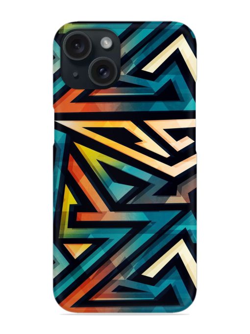 Colored Geometric Seamless Snap Case