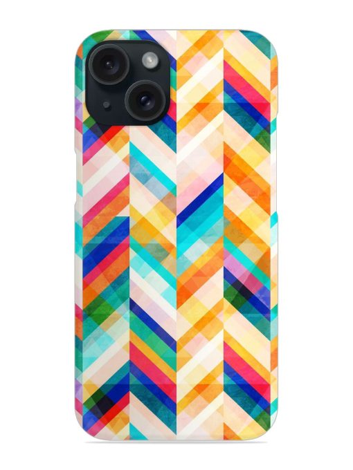 Colored Zig Zag Seamless Snap Case