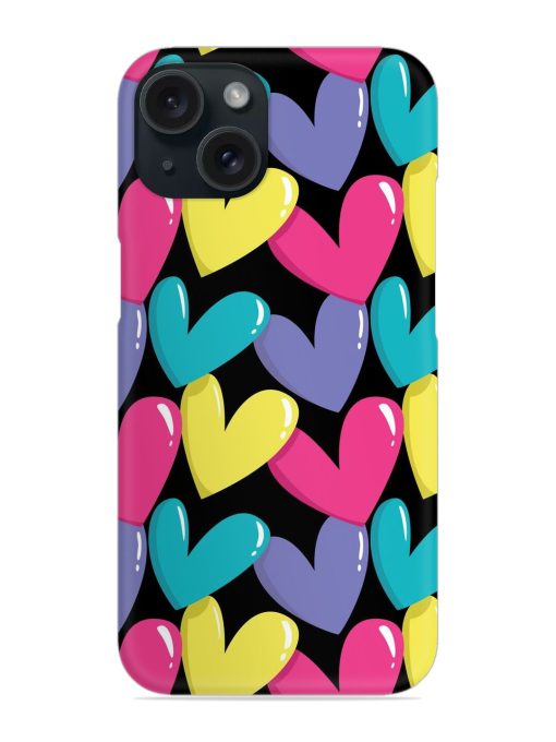 Colorful Hearts Seamless Snap Case