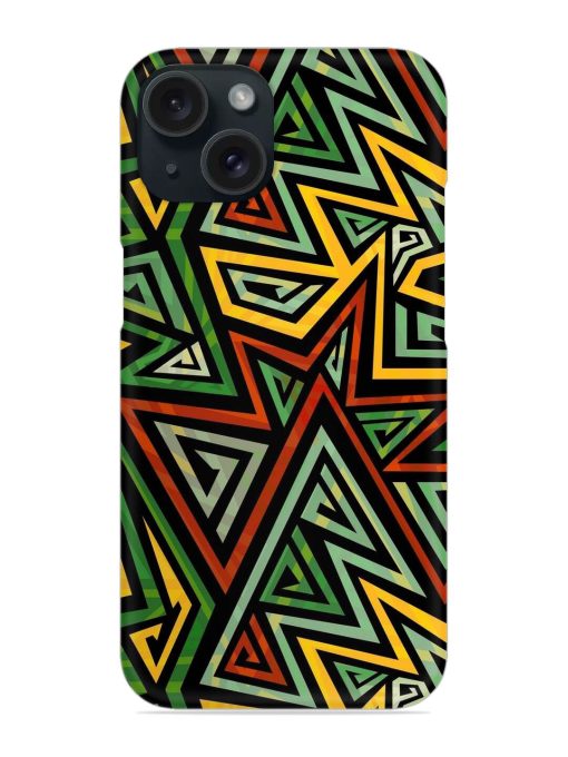 Green Tribal Geometric Snap Case