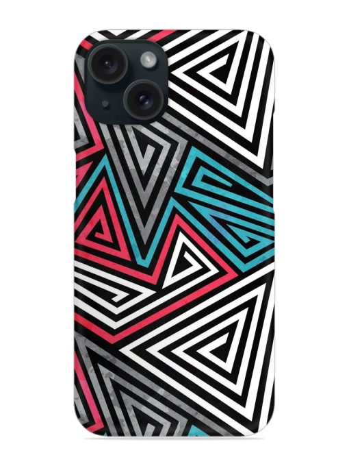 Grunge Triangle Spirals Snap Case