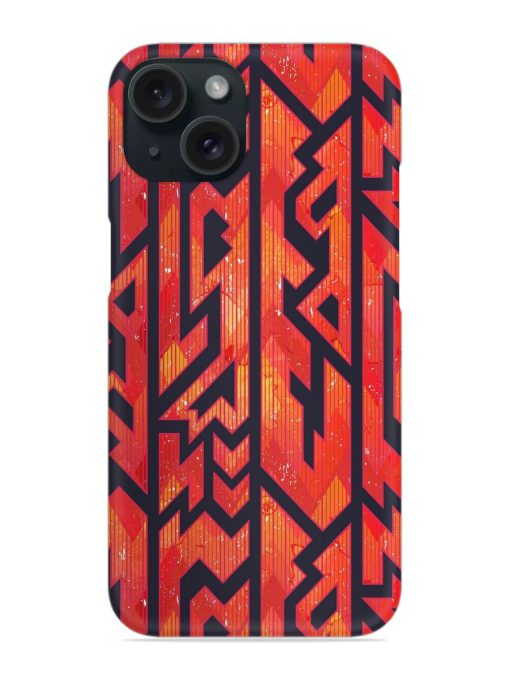 Red Color Tribal Snap Case