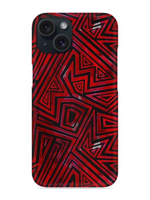 Red Color Tribal Snap Case