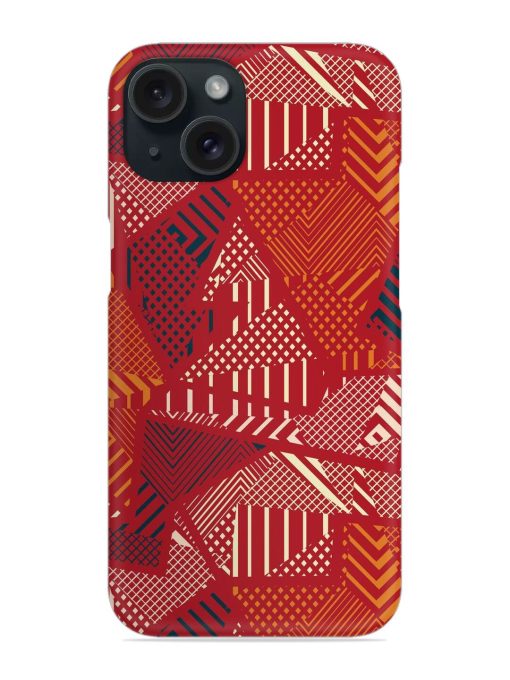 Red Color Tribal Snap Case