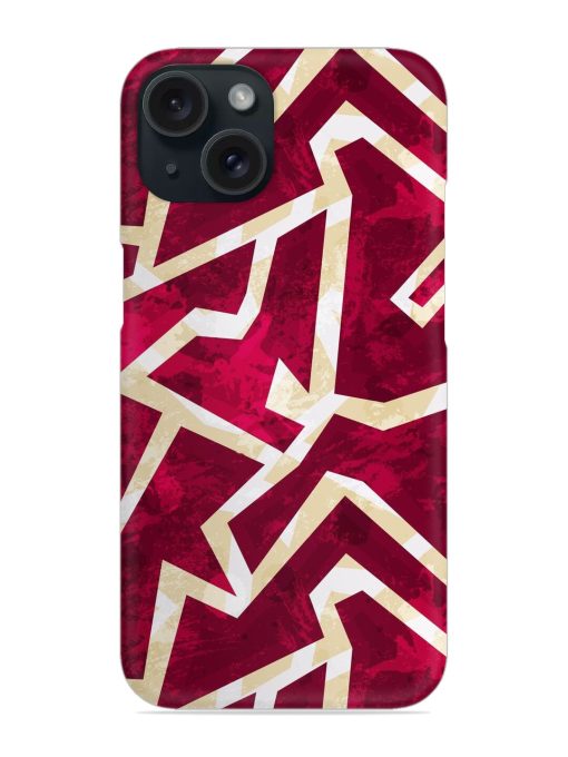 Red Geometric Seamless Snap Case