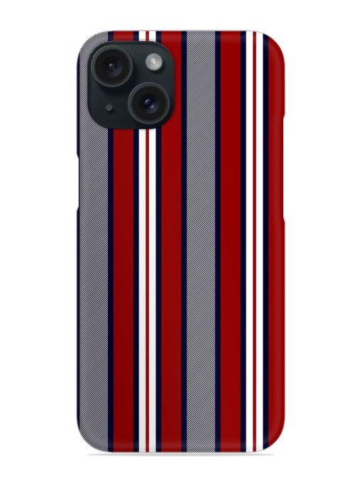 Stripe Pattern Navy Snap Case