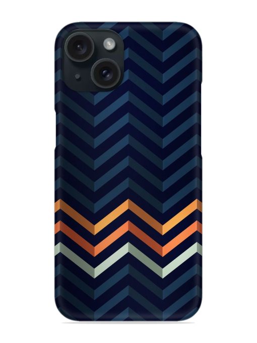 Striped Zigzagging Snap Case