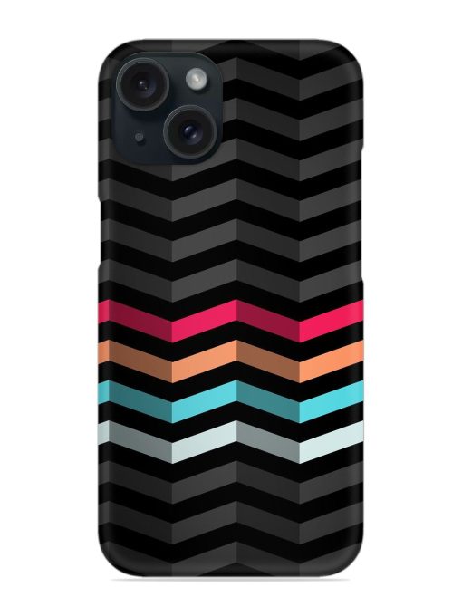 Colorful Stripes Zigzag Snap Case