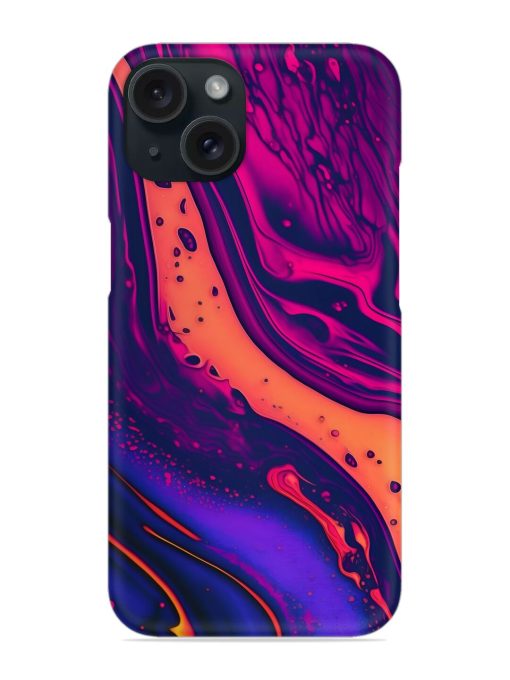 Fluid Blue Pink Art Snap Case