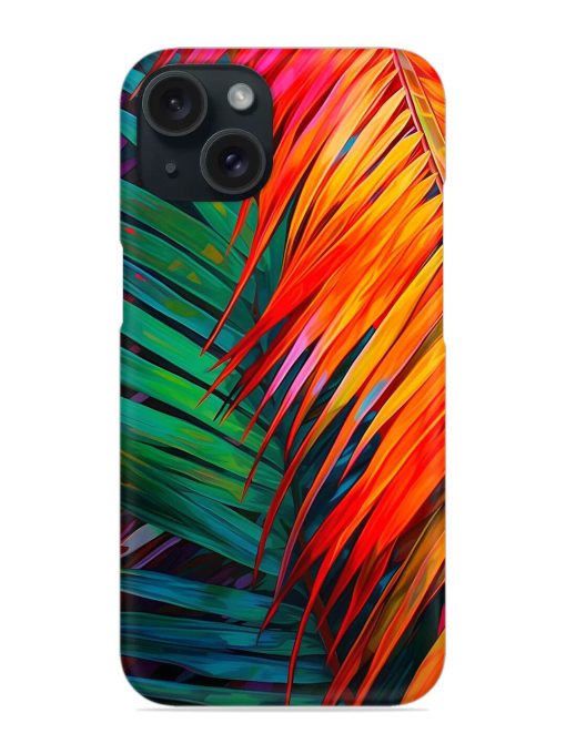 Painted Tropical Leaves Snap Case