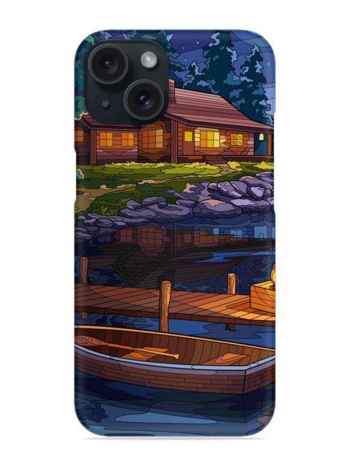 Village Night Scene Snap Case Edge Zapvi