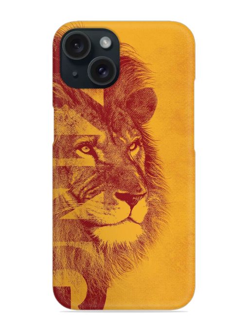 Gold Lion Crown Art Snap Case