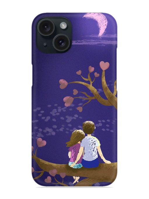 Couple Love Tree Moon Snap Case