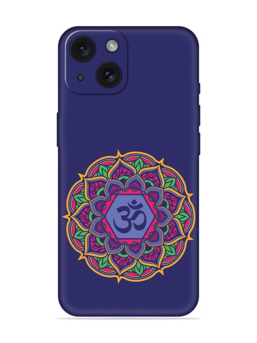 Om Mandala Art Blue Soft Silicone Case