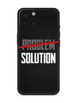 Problem Solution Typography Art Soft Silicone Case