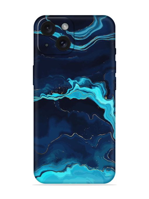 Blue Marble Gold Soft Silicone Case