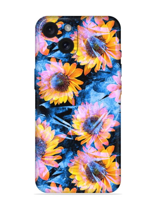 Seamless Grunge Sunflower Soft Silicone Case