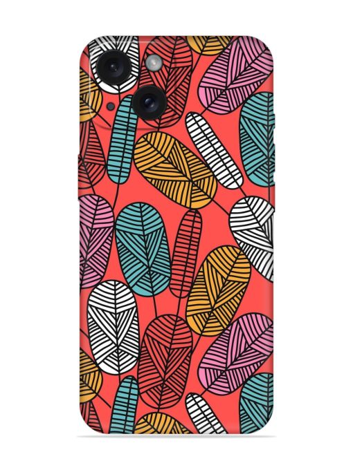 Linear Doodle Leaf Soft Silicone Case