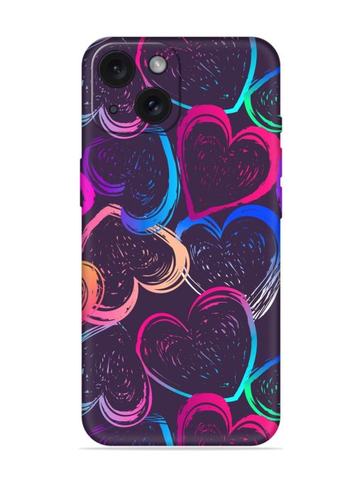 Abstract Seamless Hearts Soft Silicone Case