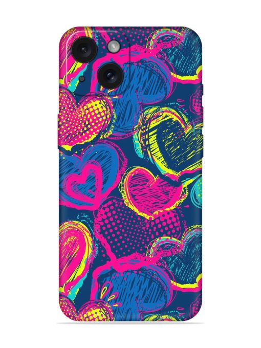 Abstract Seamless Hearts Soft Silicone Case