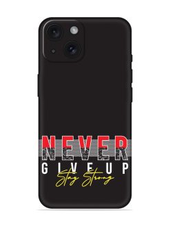 Never Give Typography Soft Silicone Case
