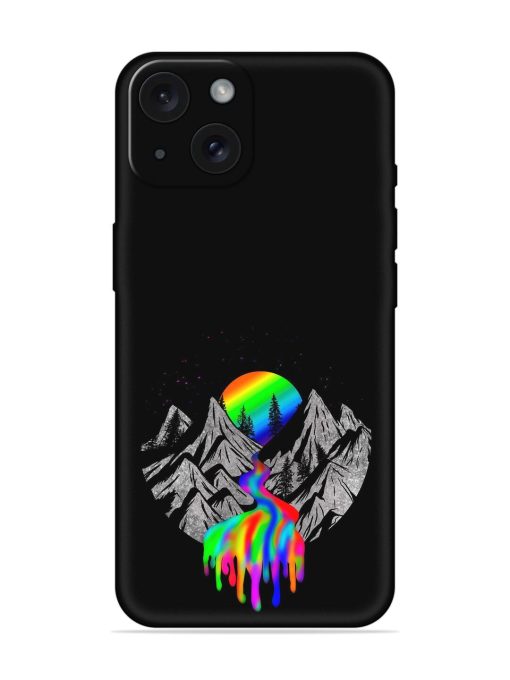 Rainbow Color Mountain Soft Silicone Case