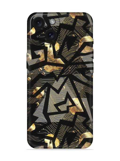 Gold Grunge Geometric Soft Silicone Case