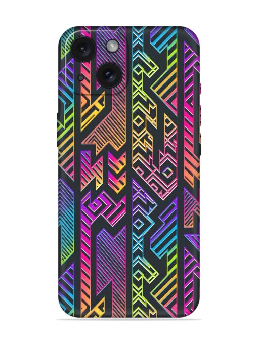 Neon Geometric Seamless Soft Silicone Case