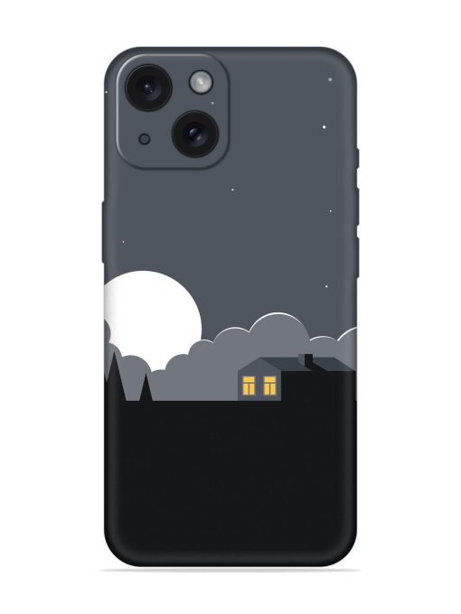 Full Moon Vector Art Soft Silicone Case