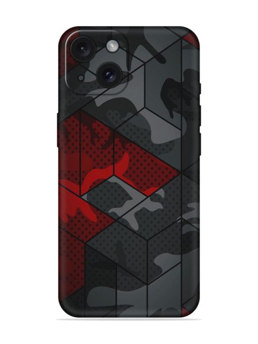 Red And Grey Pattern Soft Silicone Case