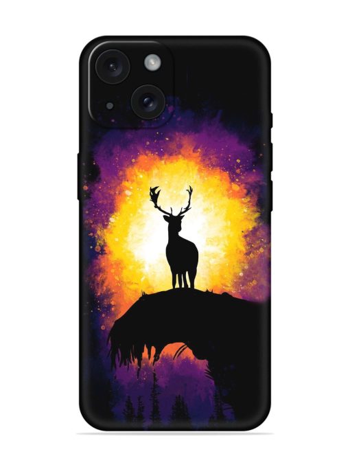 Deer At Sunset Minimal Soft Silicone Case