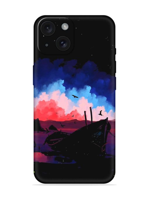 Dark River Boat Art Soft Silicone Case