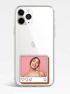 Square Frame Transparent Custom Printed Mobile Case