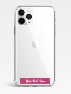 Ribbon Name Transparent Custom Printed Mobile Case