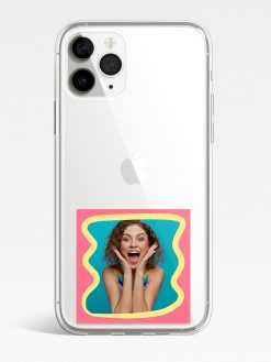 Retro Pop Art Transparent Custom Printed Mobile Case